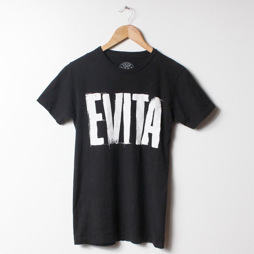 Evita Broadway Shirt Womens Small Black 2006 Musical Tee